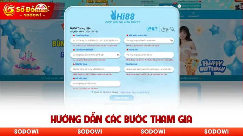 hướng dẫn các bước tham gia